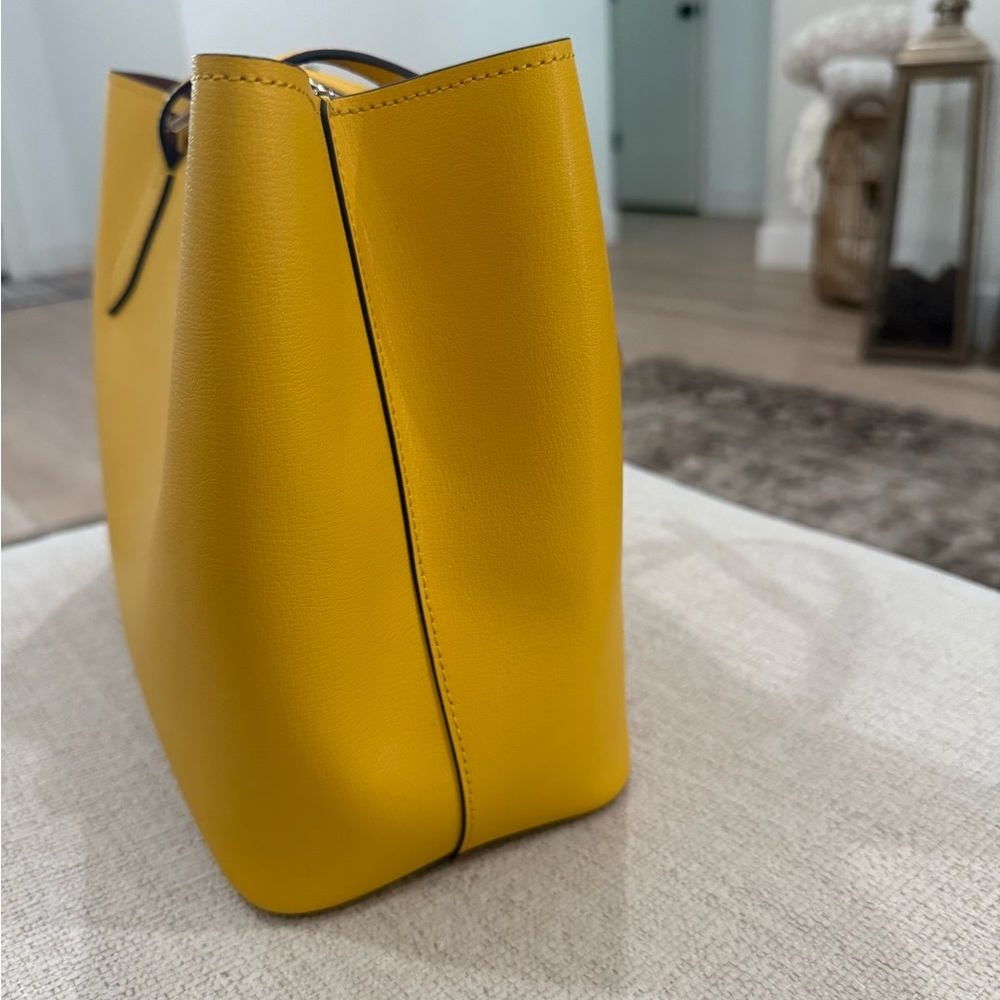 Kate Spade Yellow Leather Tote Bag - Picture 4 of 7